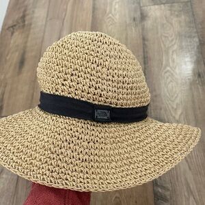The North Face Women's Natural Straw Sun Hat with Black Band